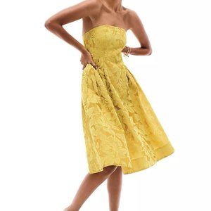 Maeve by Anthropologie Jonquil Strapless Midi Dress